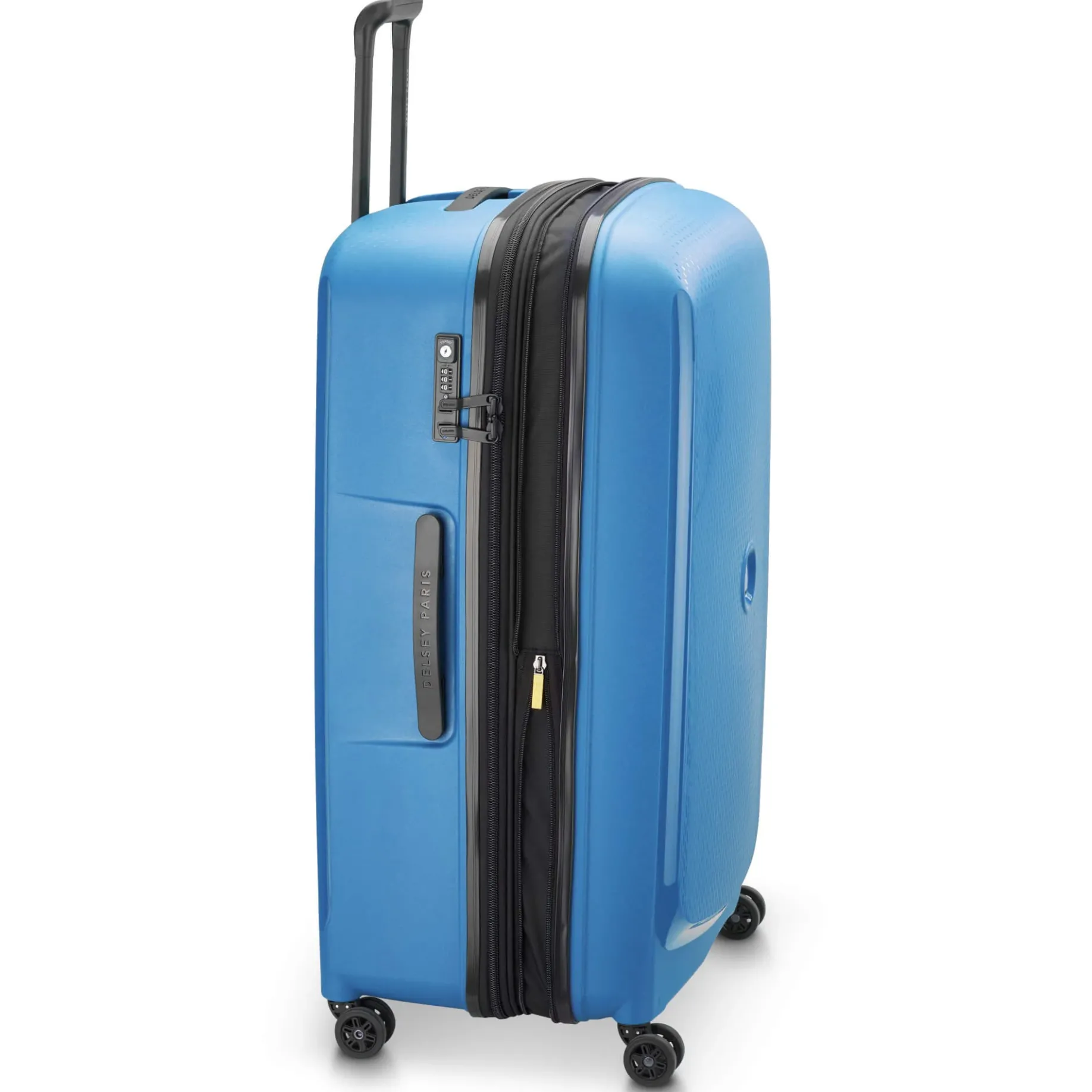 Belmont Plus - 4-Rollen-Trolley recycelt 83 cm erw. (zink blau)