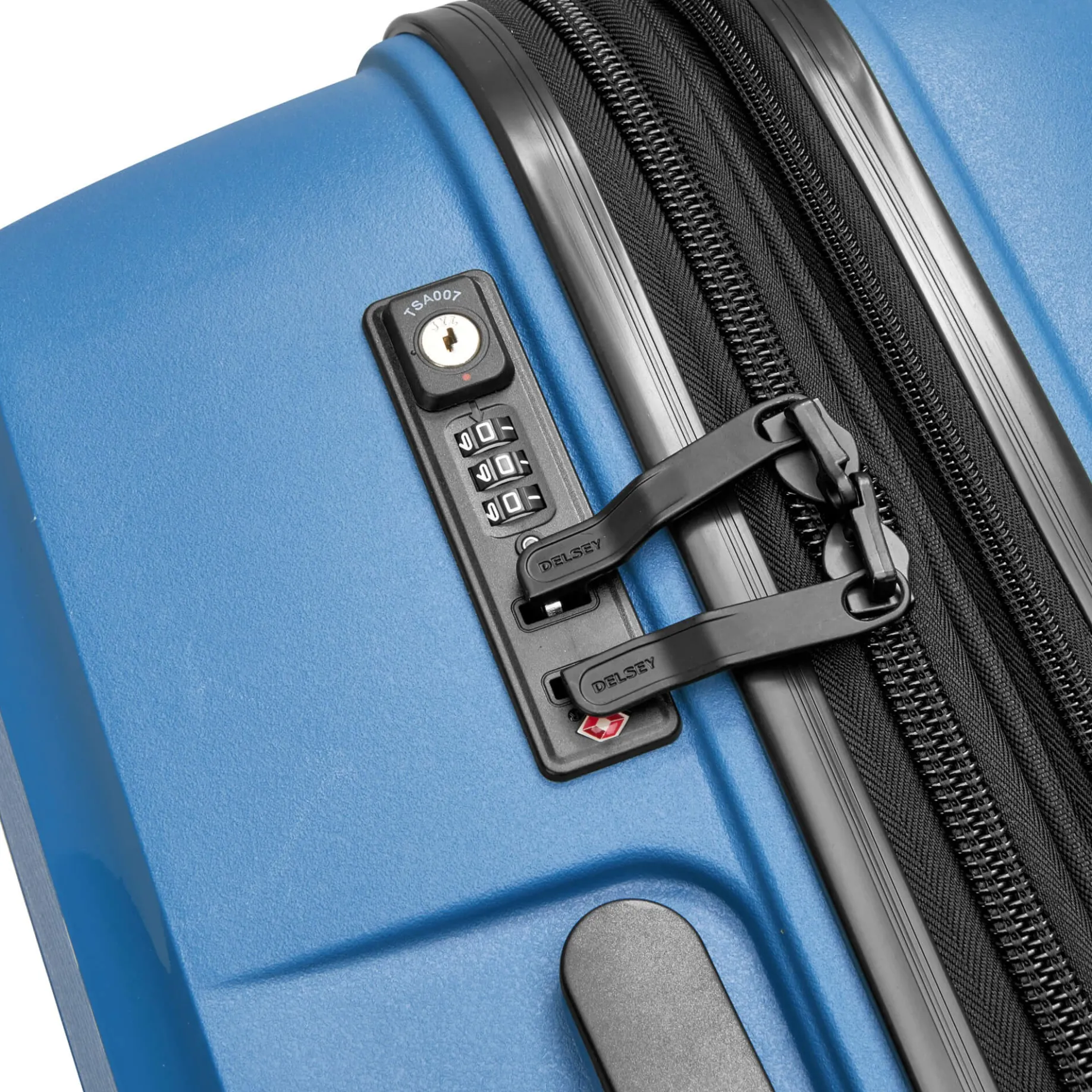 Belmont Plus - 4-Rollen-Trolley recycelt 71 cm erw. (zink blau)