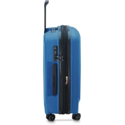 Belmont Plus Slim Line - 4-Rollen-Kabinentrolley recycelt 55 cm (zink blau)
