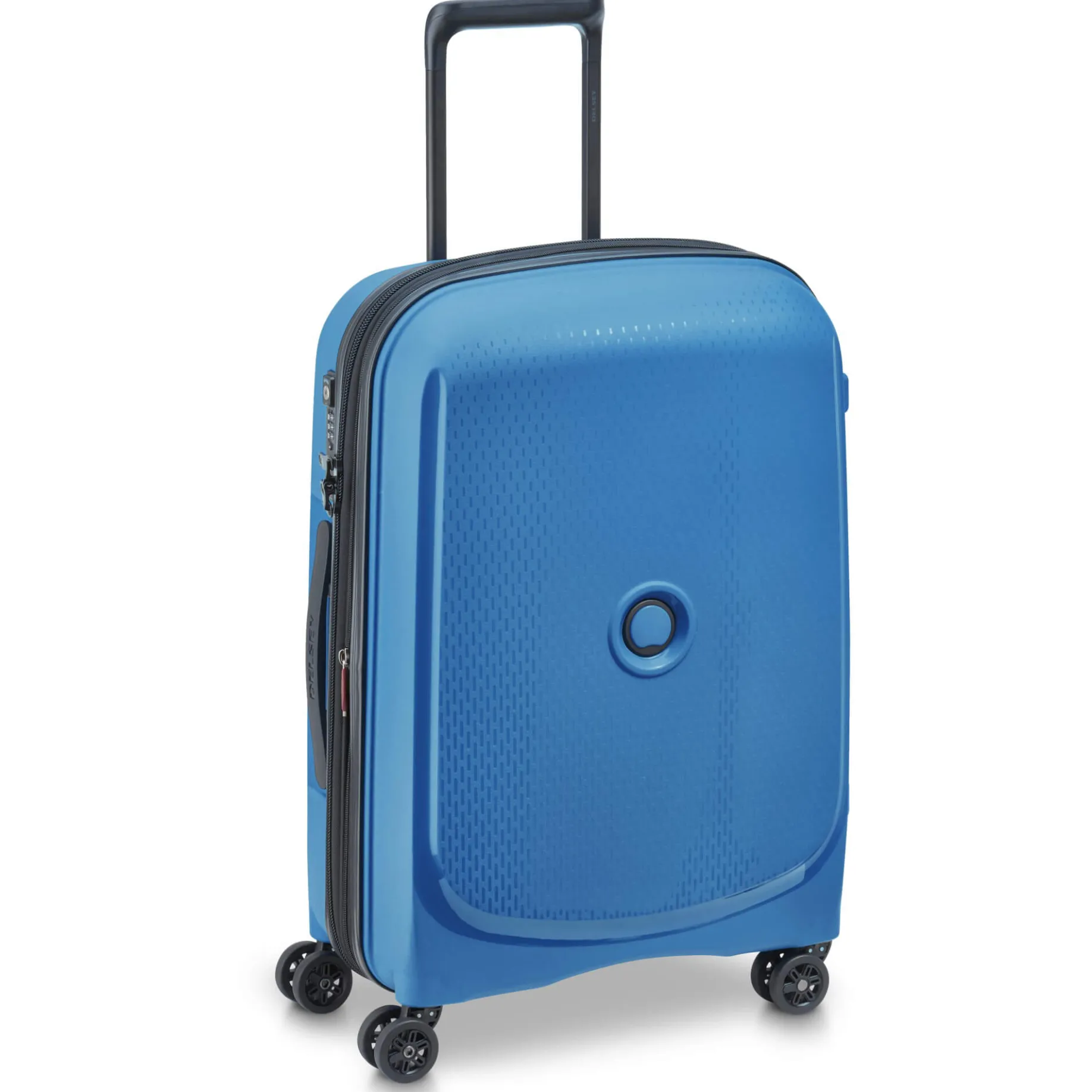 Belmont Plus Slim Line - 4-Rollen-Kabinentrolley recycelt 55 cm (zink blau)