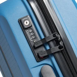 Belmont Plus Slim Line - 4-Rollen-Kabinentrolley recycelt 55 cm (zink blau)