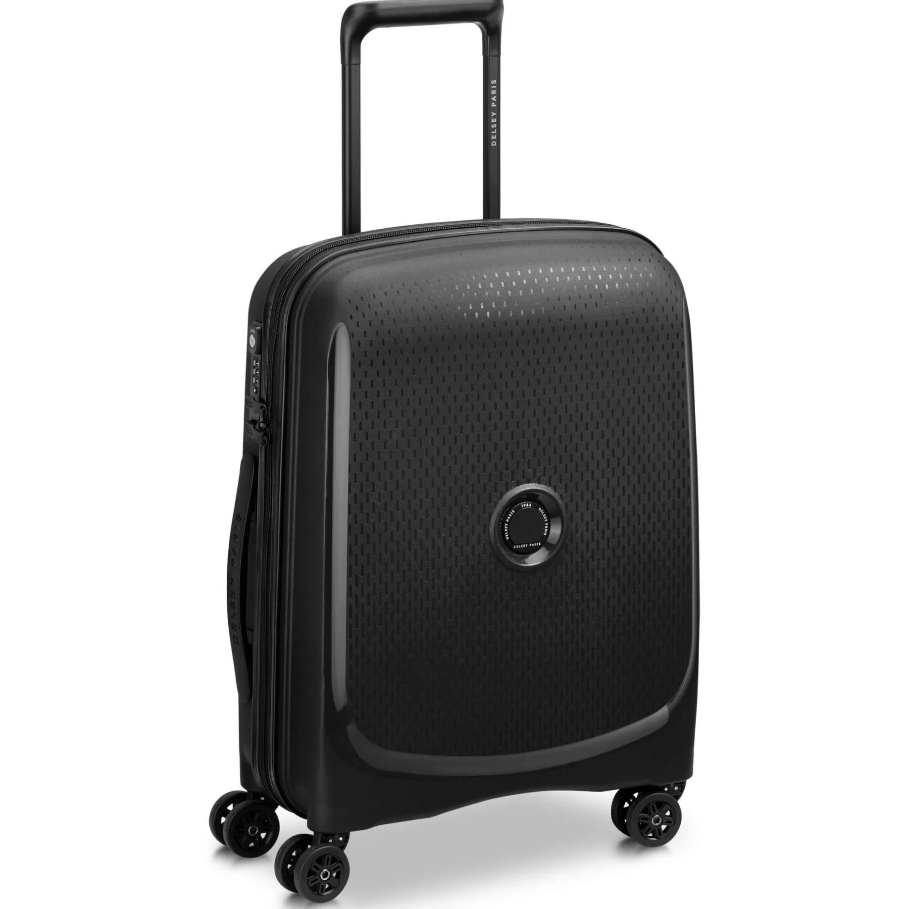 Belmont Plus Slim Line - 4-Rollen-Kabinentrolley recycelt 55 cm (schwarz)