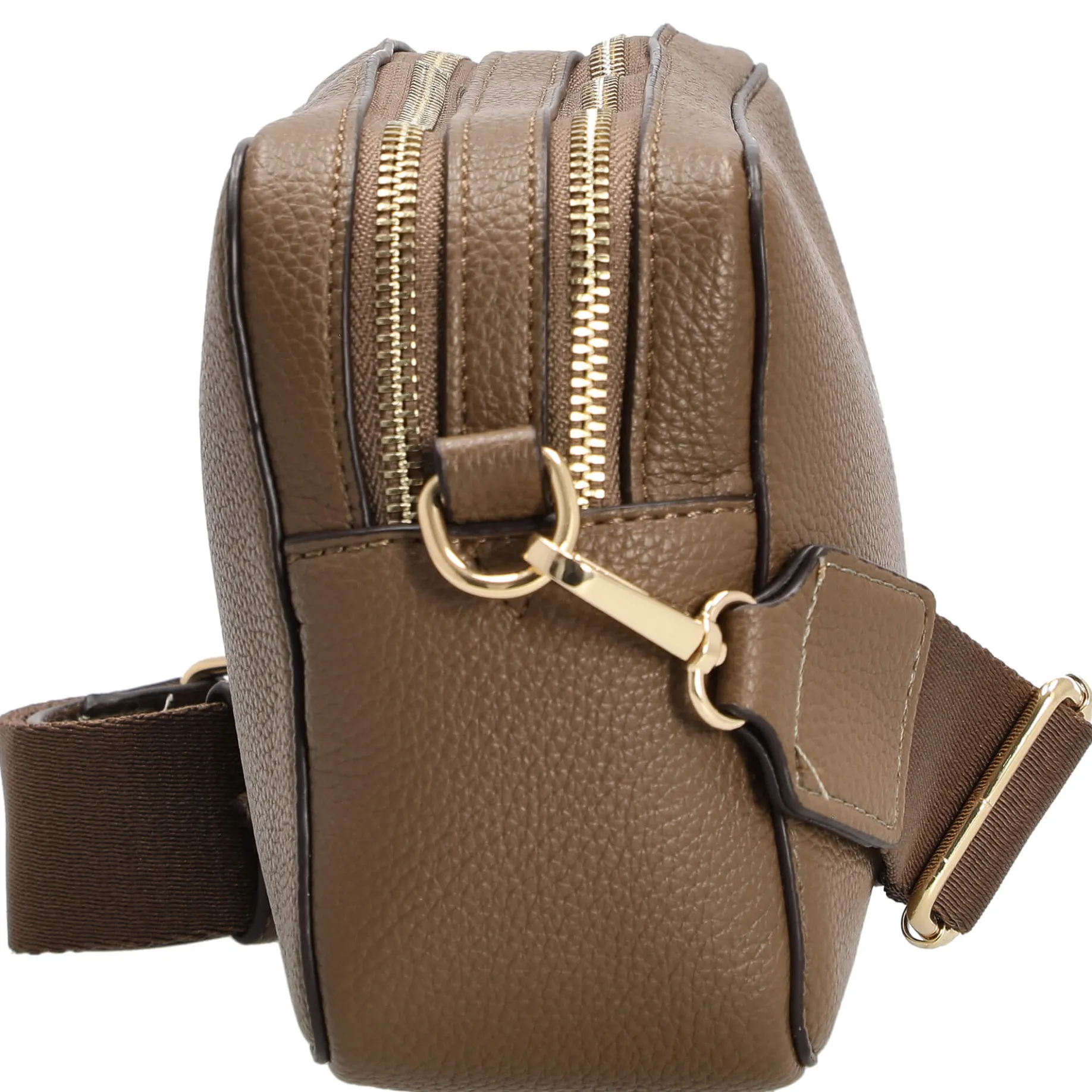 Bjuv - Umhängetasche 24 cm (olive/gold)