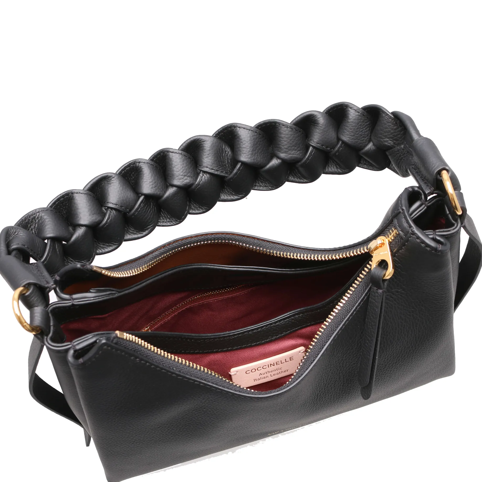 Boheme Grana Double - Schultertasche S 30 cm (noir/cuir)