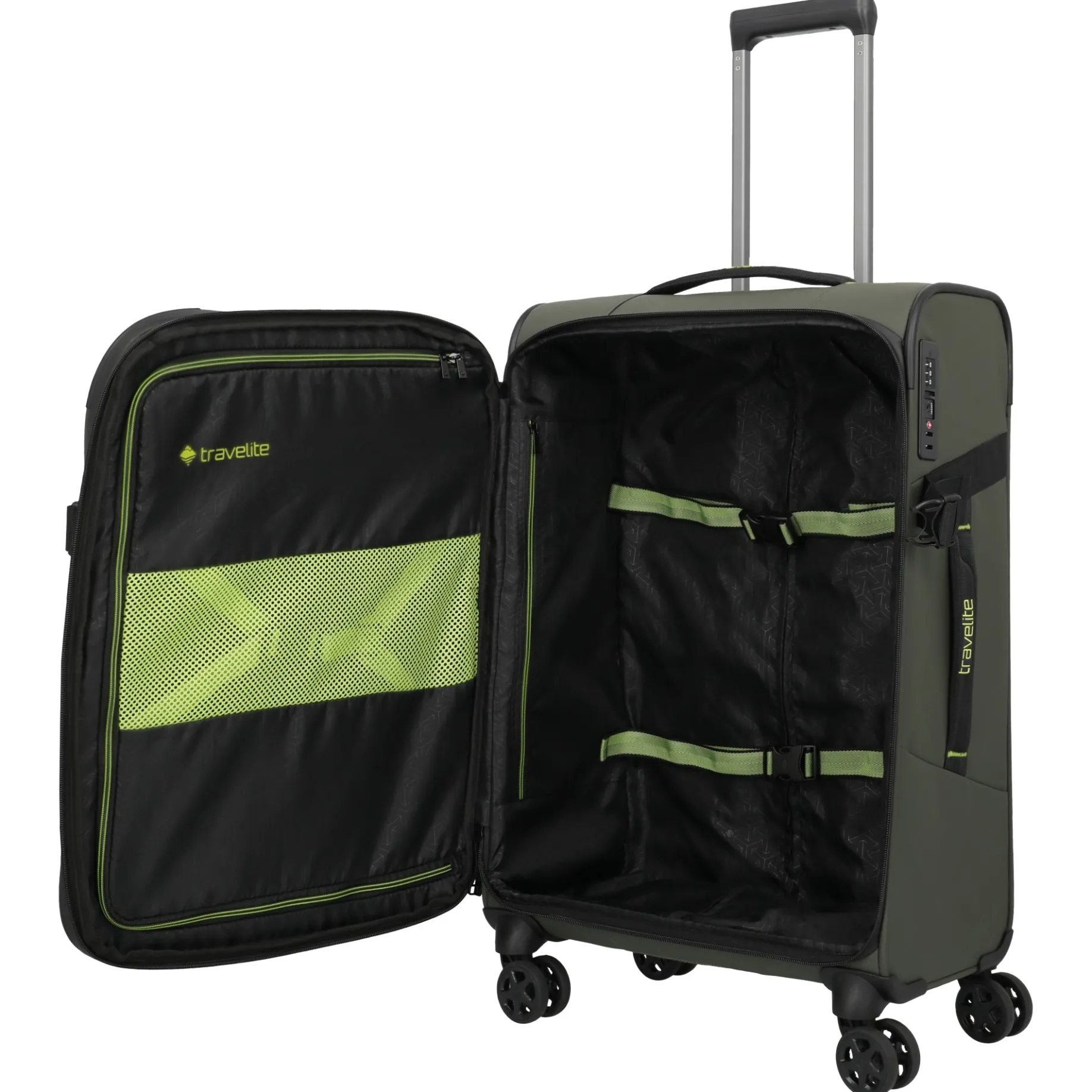 Briize - 4-Rollen-Trolley M 67 cm erw. (khaki)