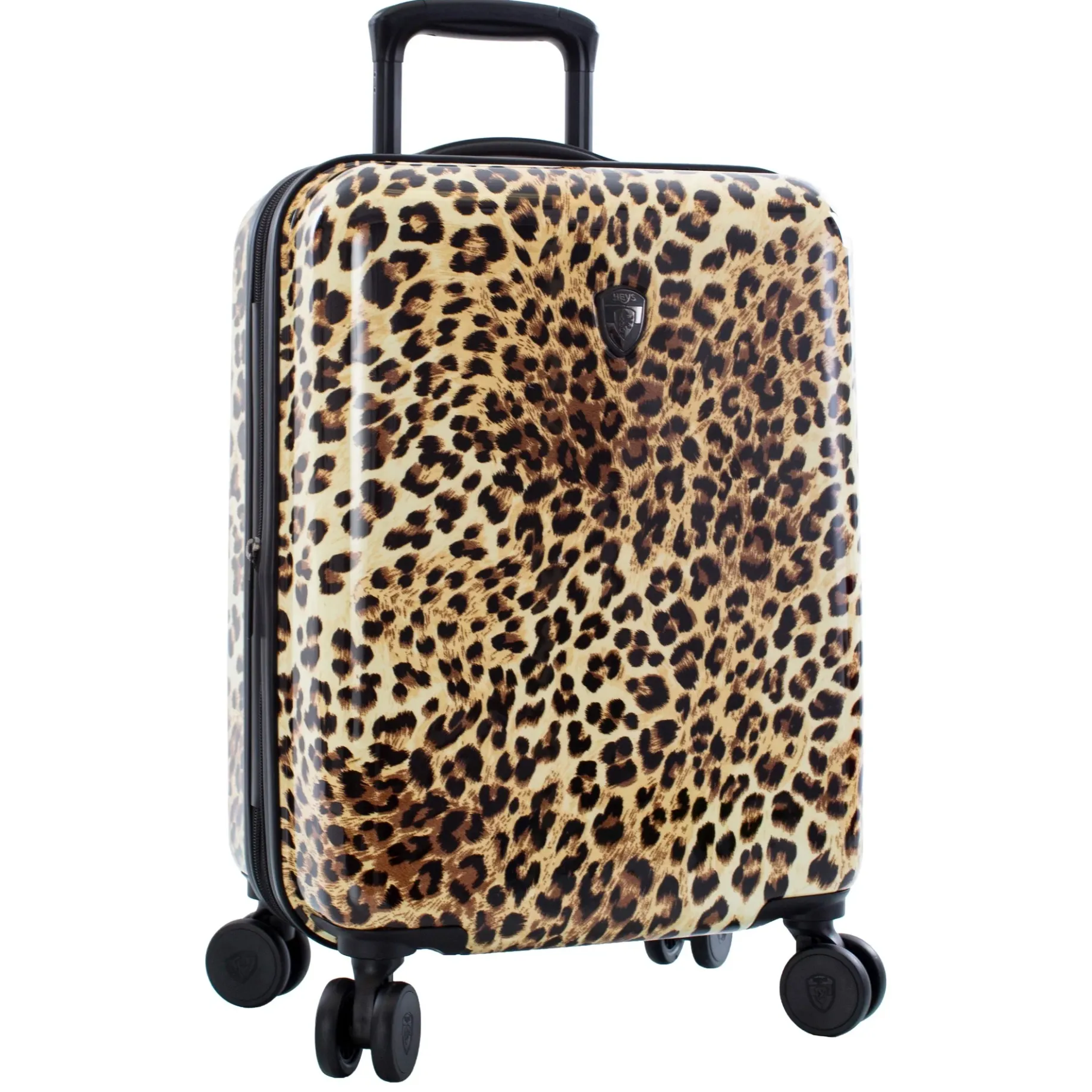 Brown Leopard - 4-Rollen-Kabinentrolley S 53 cm erw. (brown leopard)