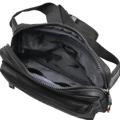 Buccino Lino - Gürteltasche 26 cm (schwarz)
