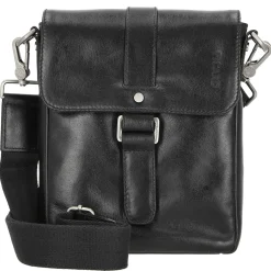 Buddy - Schultertasche S 23 cm Büffelleder (schwarz)