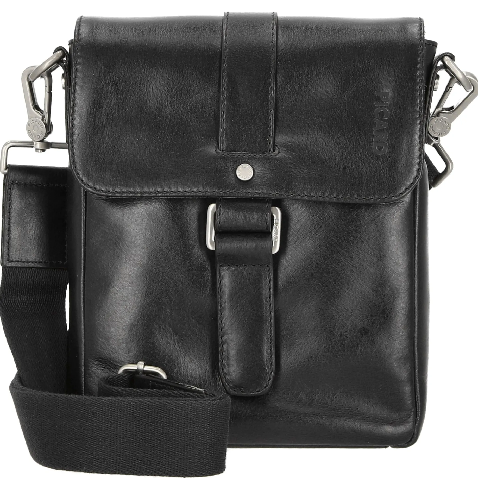 Buddy - Schultertasche S 23 cm Büffelleder (schwarz)