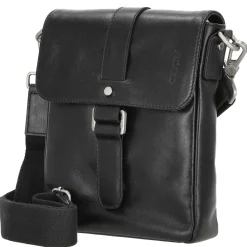 Buddy - Schultertasche S 23 cm Büffelleder (schwarz)
