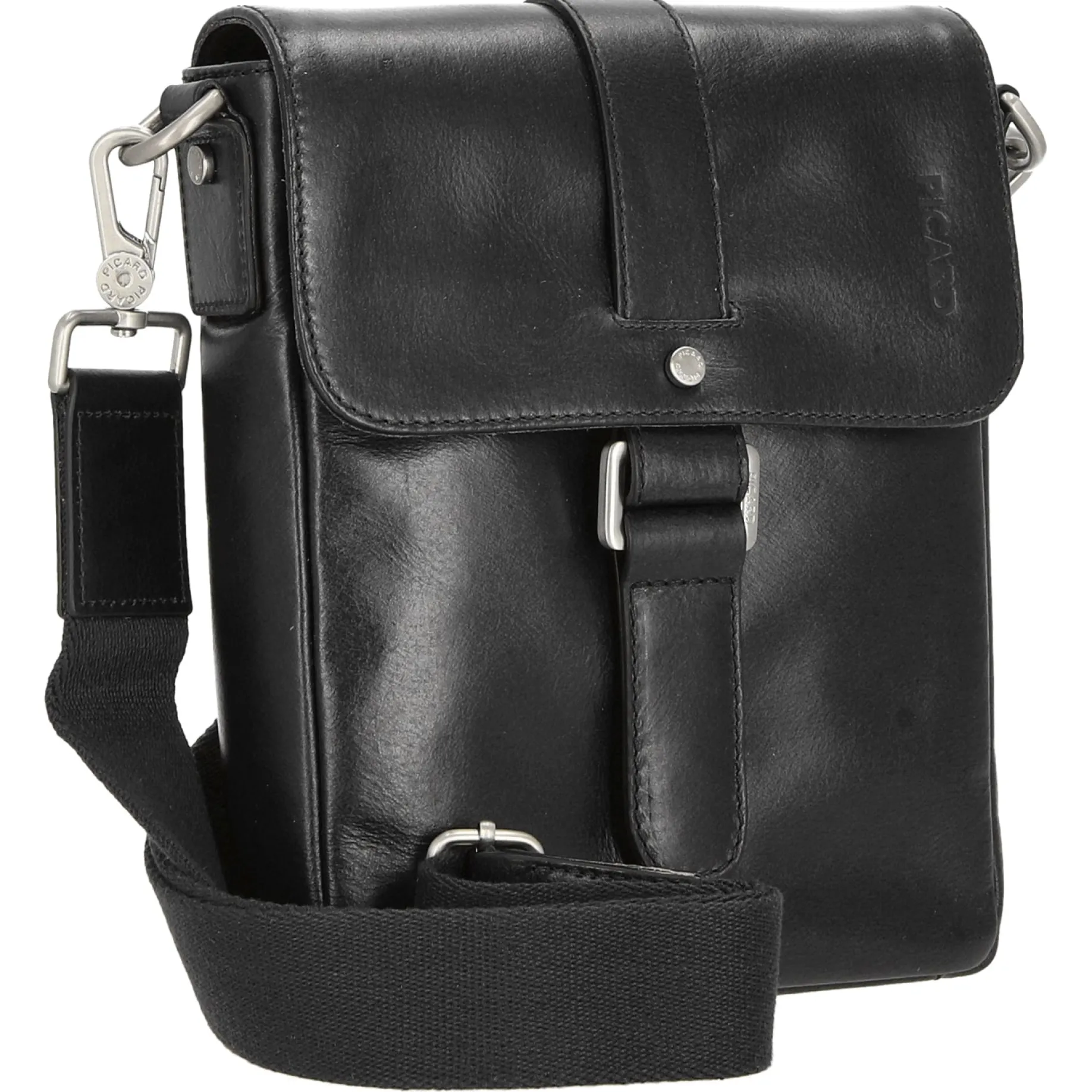 Buddy - Schultertasche S 23 cm Büffelleder (schwarz)