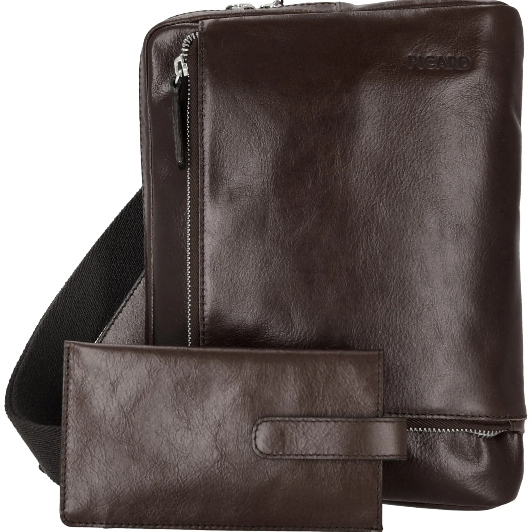 Buddy - Umhängetasche 27 cm Büffelleder (cafe)