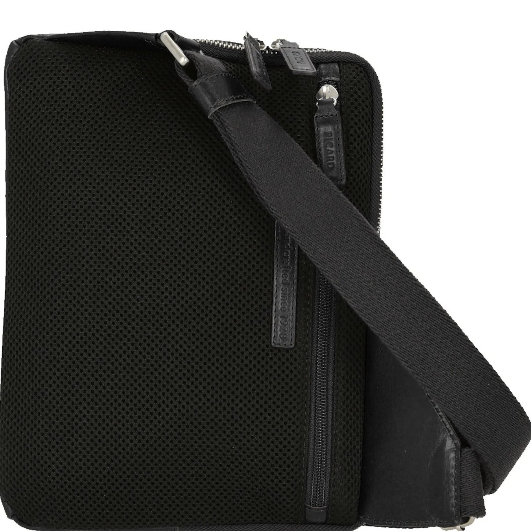Buddy - Umhängetasche 27 cm Büffelleder (black)