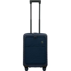 BY Ulisse - 4-Rollen-Kabinentrolley mit Vortasche 55 cm erw. USB (oceano)