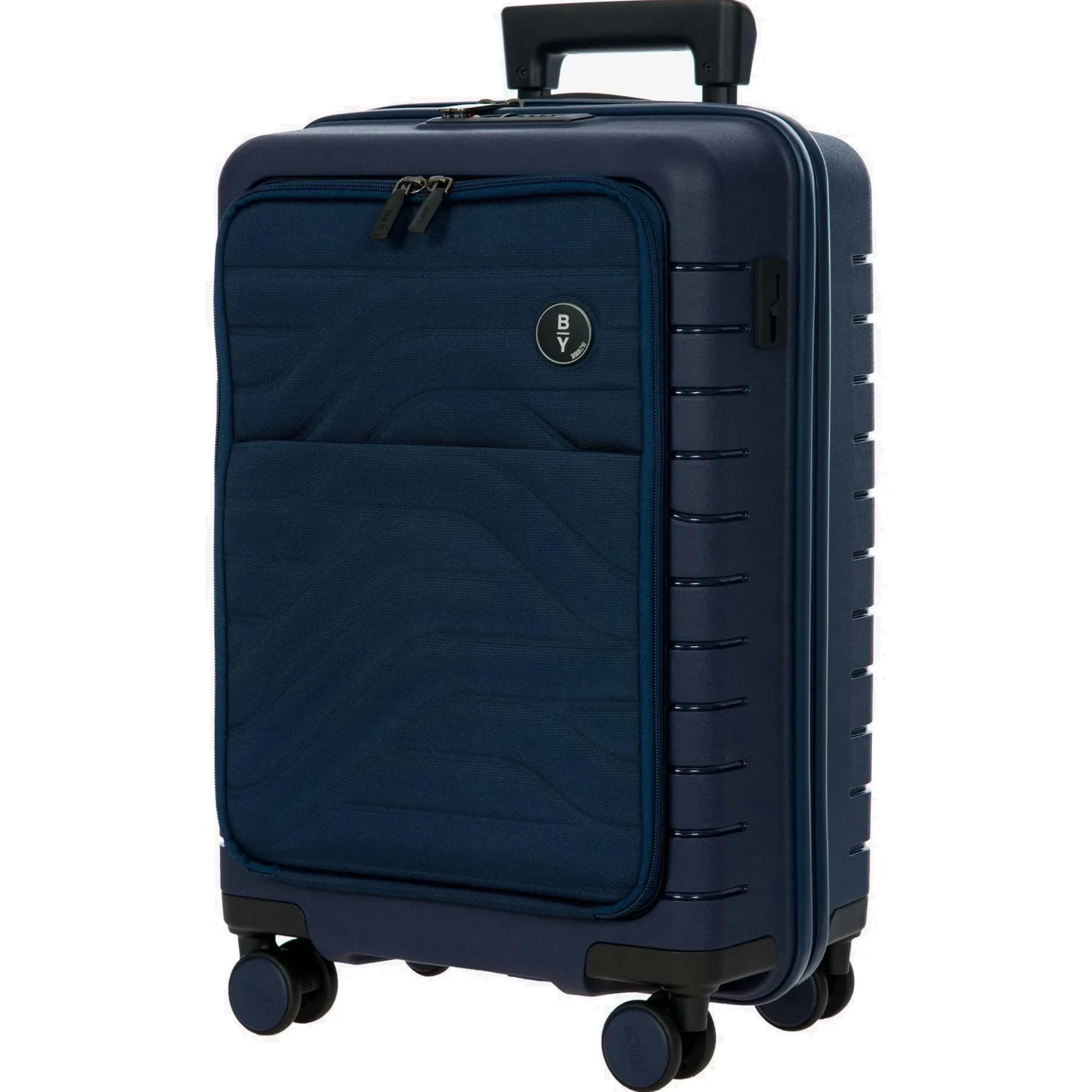 BY Ulisse - 4-Rollen-Kabinentrolley mit Vortasche 55 cm erw. USB (oceano)
