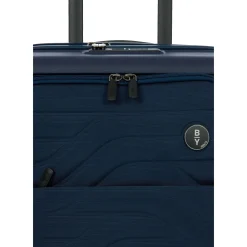 BY Ulisse - 4-Rollen-Kabinentrolley mit Vortasche 55 cm erw. USB (oceano)