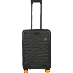 BY Ulisse - 4-Rollen-Kabinentrolley mit Vortasche 55 cm erw. USB (olive)