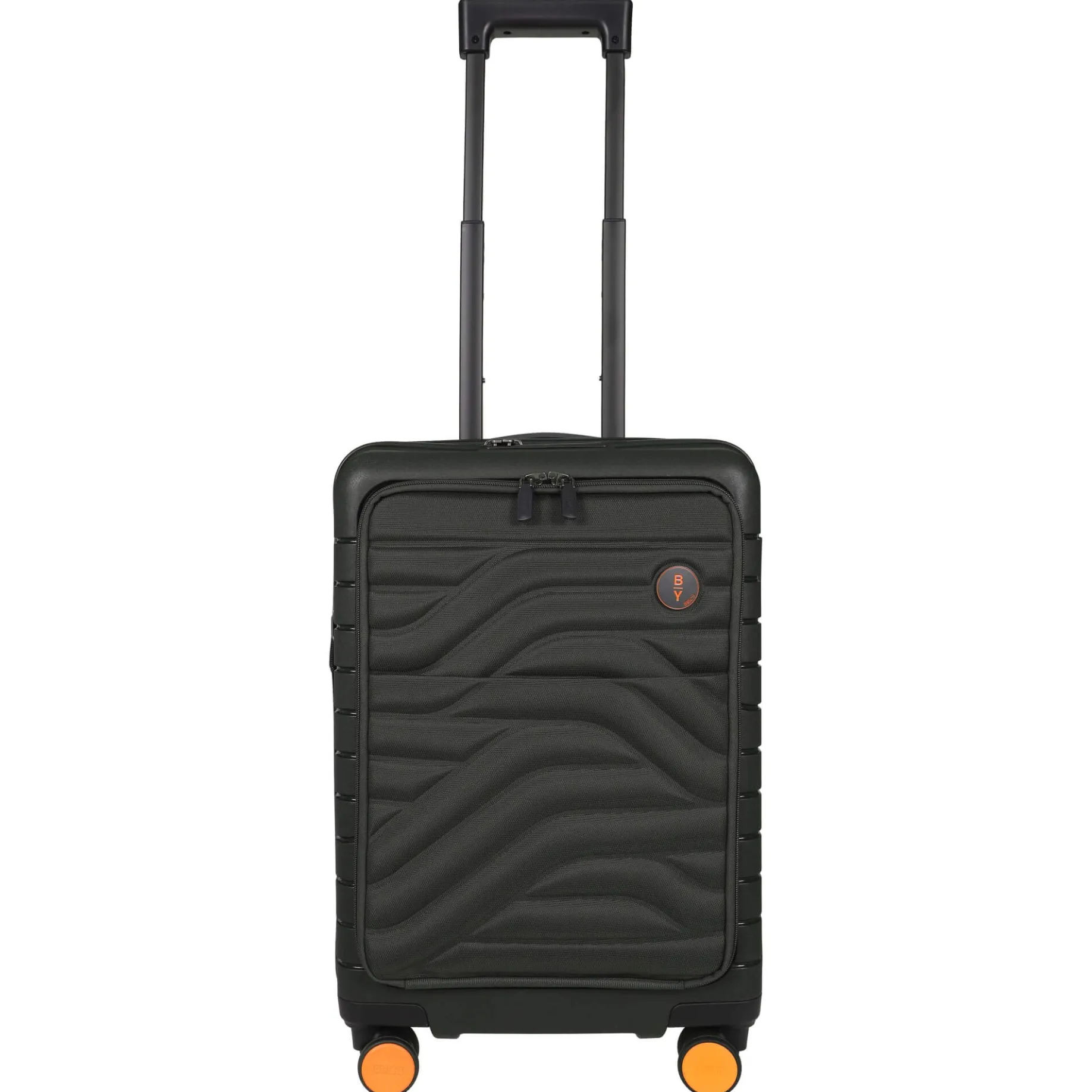 BY Ulisse - 4-Rollen-Kabinentrolley mit Vortasche 55 cm erw. USB (olive)