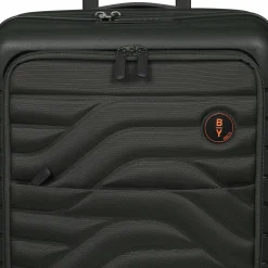 BY Ulisse - 4-Rollen-Kabinentrolley mit Vortasche 55 cm erw. USB (olive)
