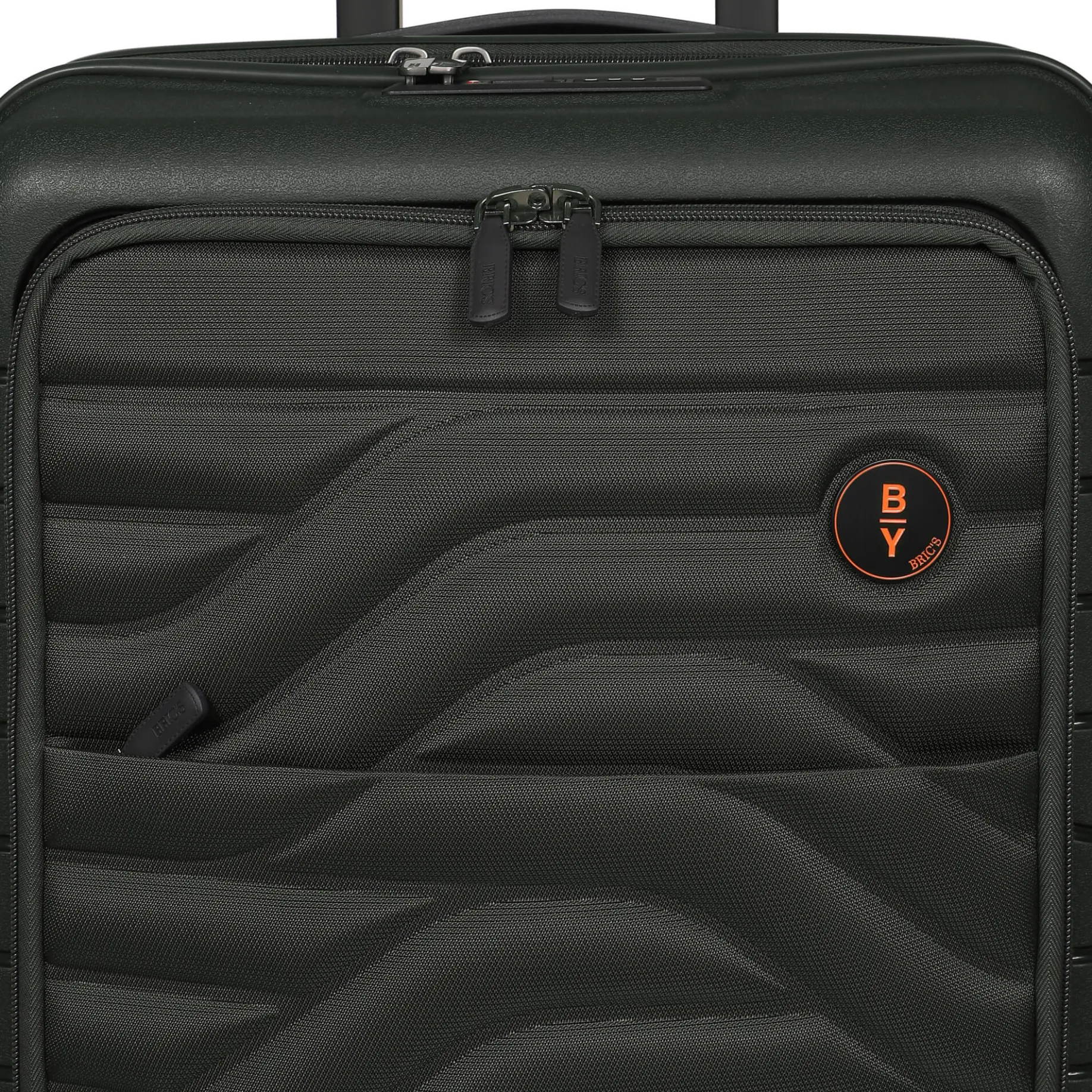 BY Ulisse - 4-Rollen-Kabinentrolley mit Vortasche 55 cm erw. USB (olive)