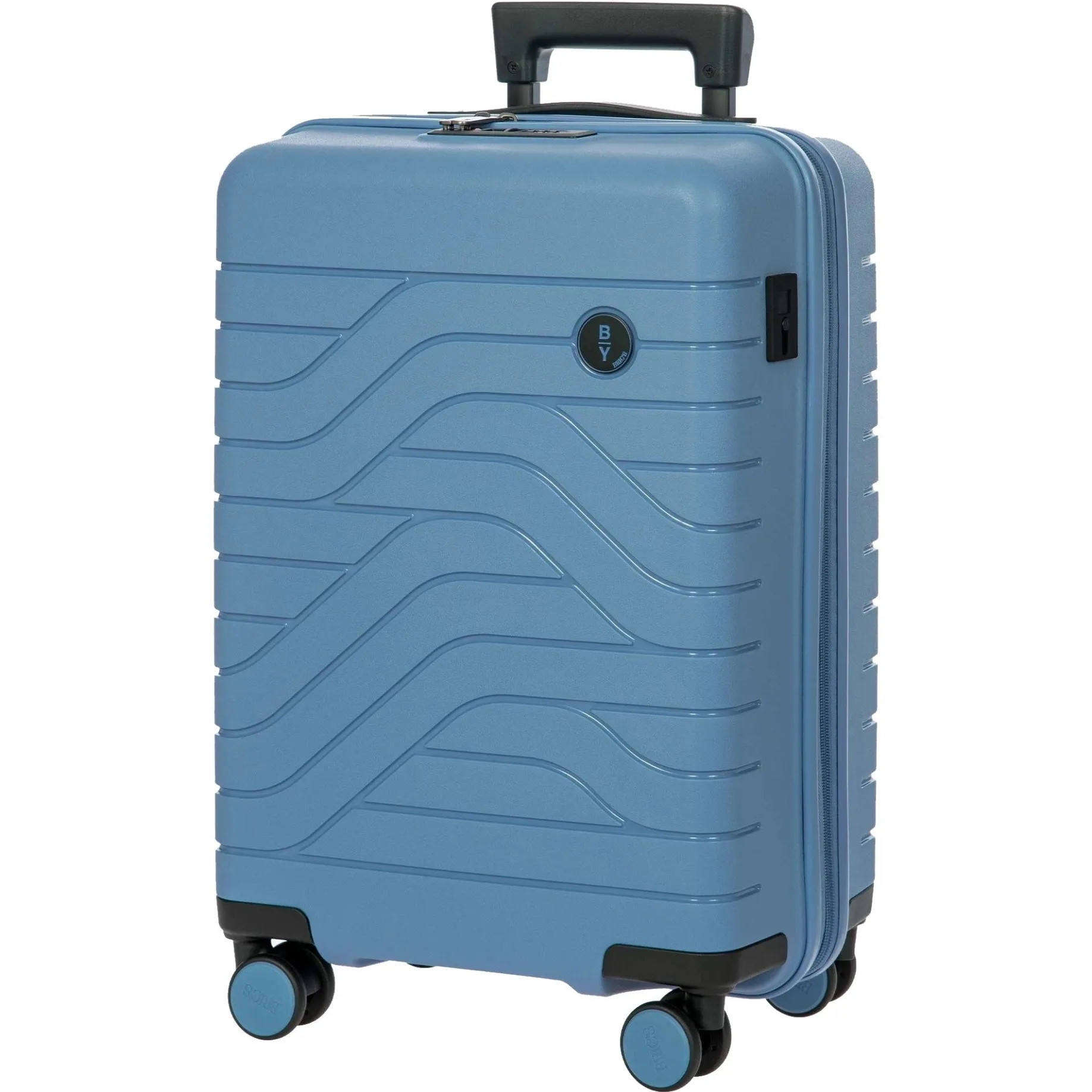 BY Ulisse - 4-Rollen-Kabinentrolley 55 cm erw. (grey blue)