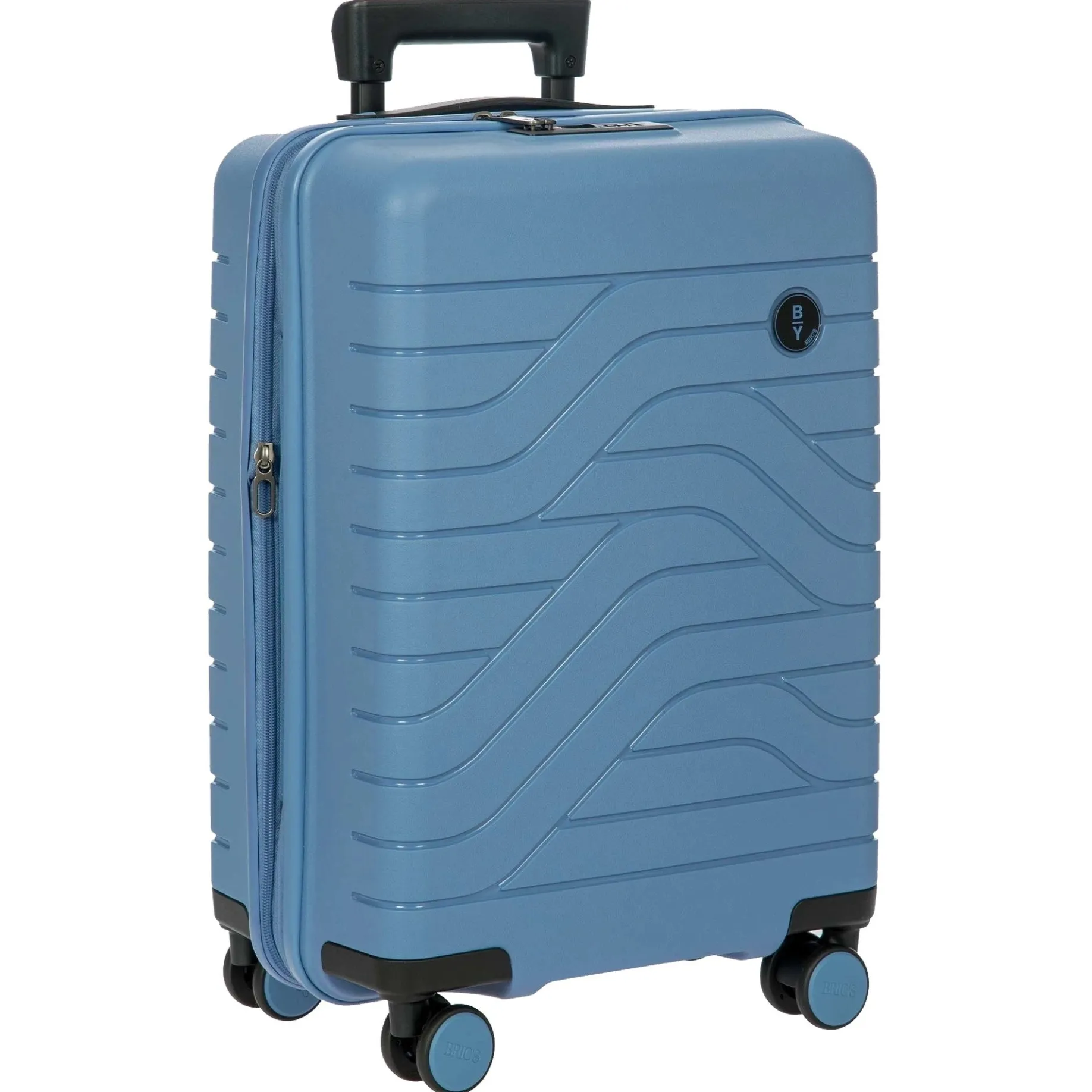 BY Ulisse - 4-Rollen-Kabinentrolley 55 cm erw. (grey blue)