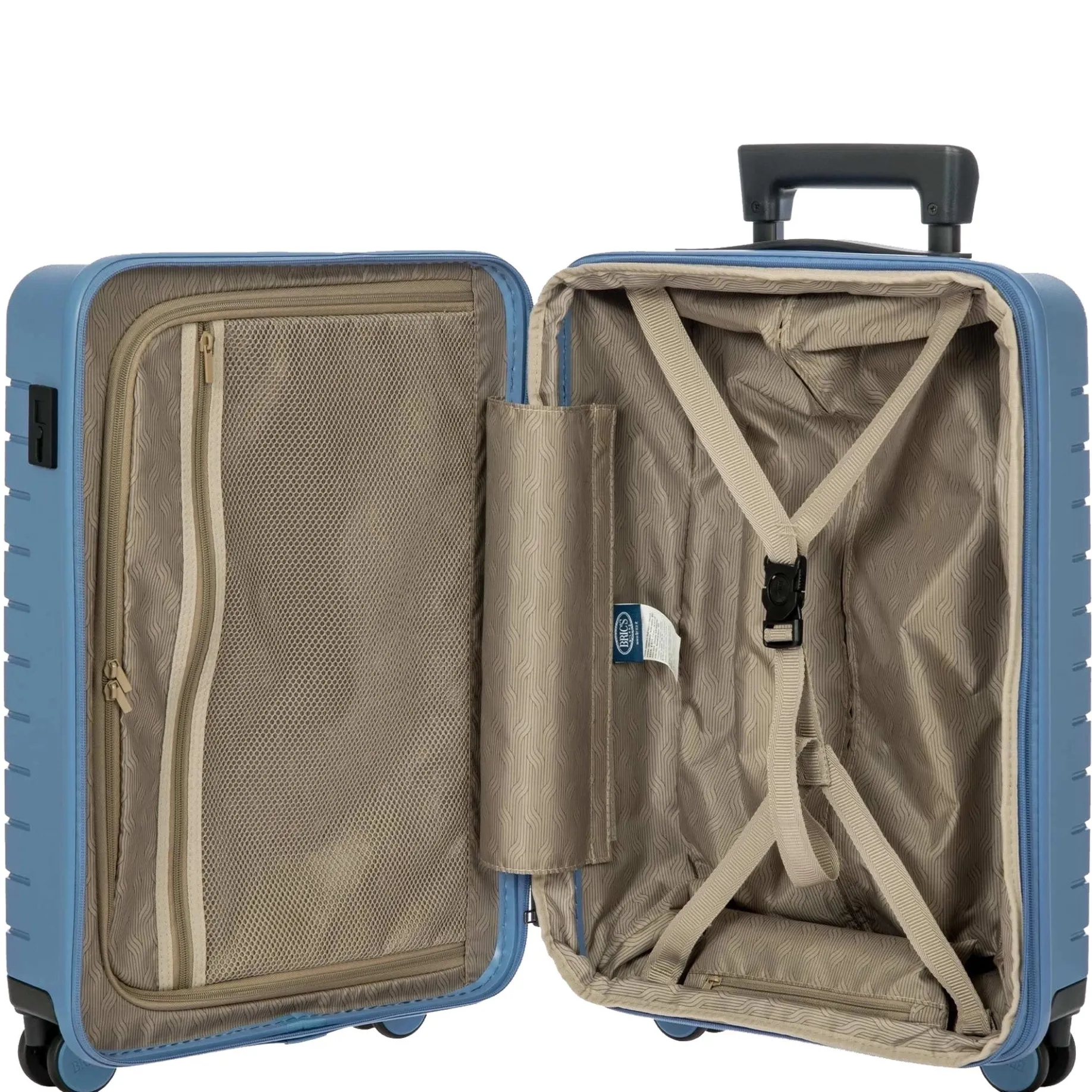 BY Ulisse - 4-Rollen-Kabinentrolley 55 cm erw. (grey blue)