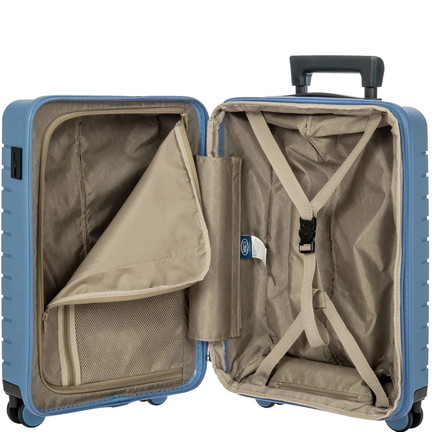 BY Ulisse - 4-Rollen-Kabinentrolley 55 cm erw. (grey blue)