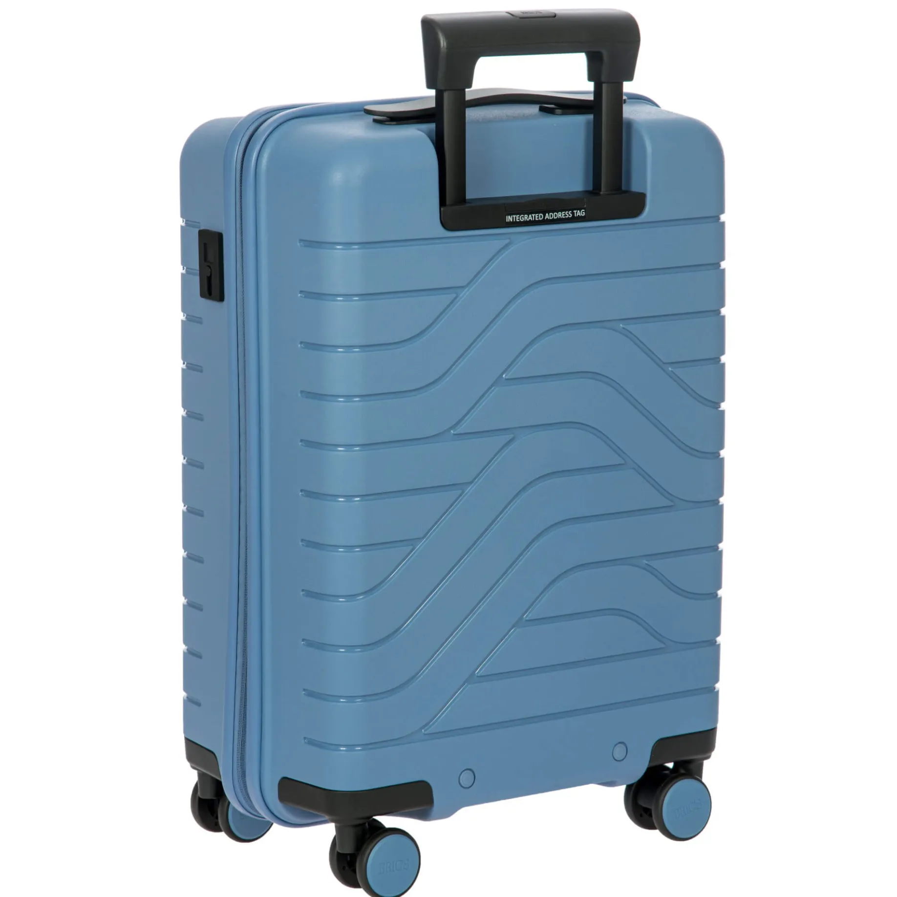 BY Ulisse - 4-Rollen-Kabinentrolley mit Vortasche 55 cm erw. USB (grey blue)