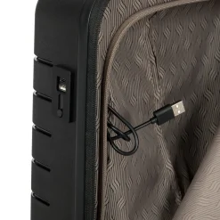 BY Ulisse - 4-Rollen-Kabinentrolley 55 cm erw. (black)