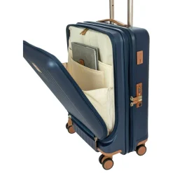 Capri - 4-Rollen-Kabinentrolley mit Vortasche 55 cm (blue)