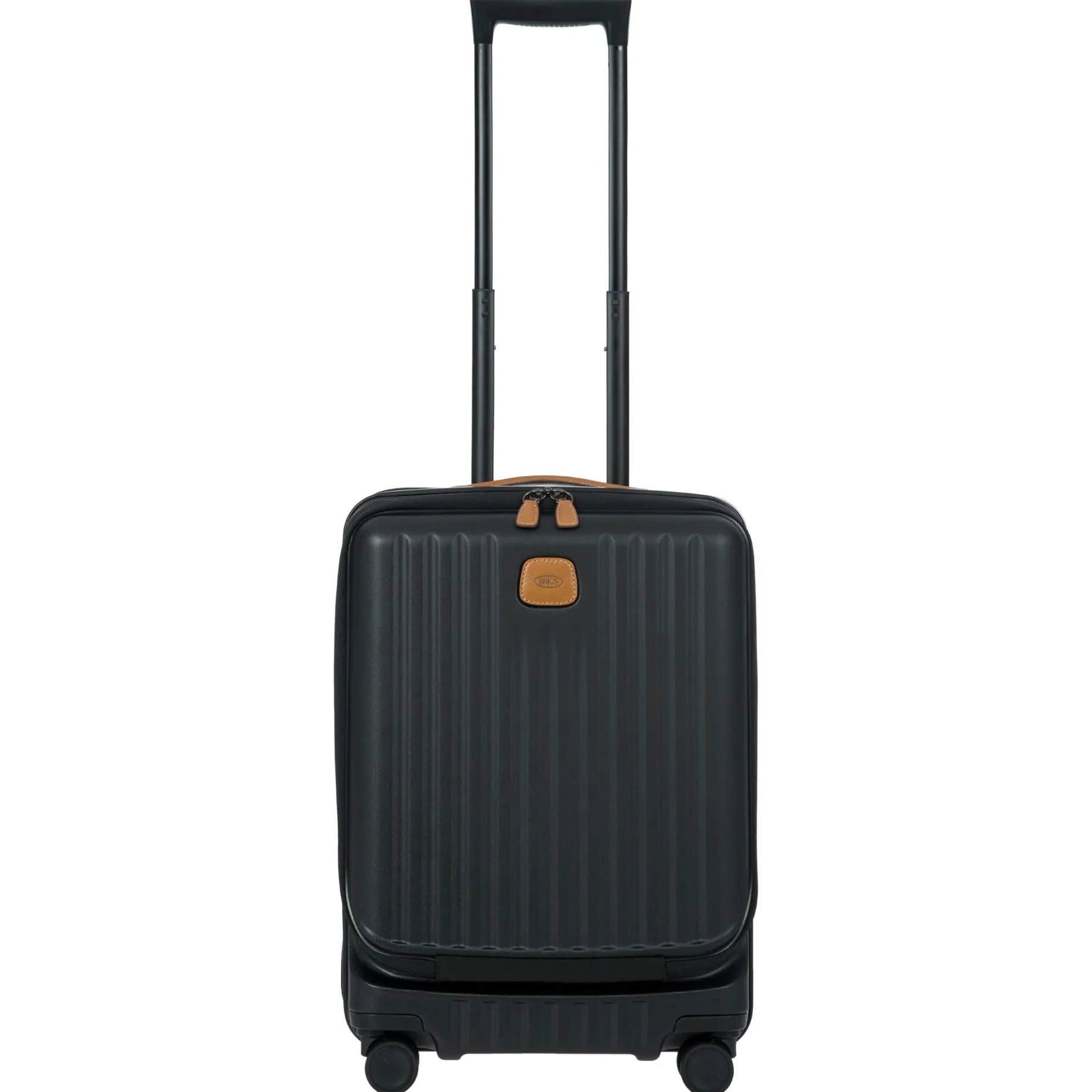 Capri - 4-Rollen-Kabinentrolley mit Vortasche 55 cm (black)