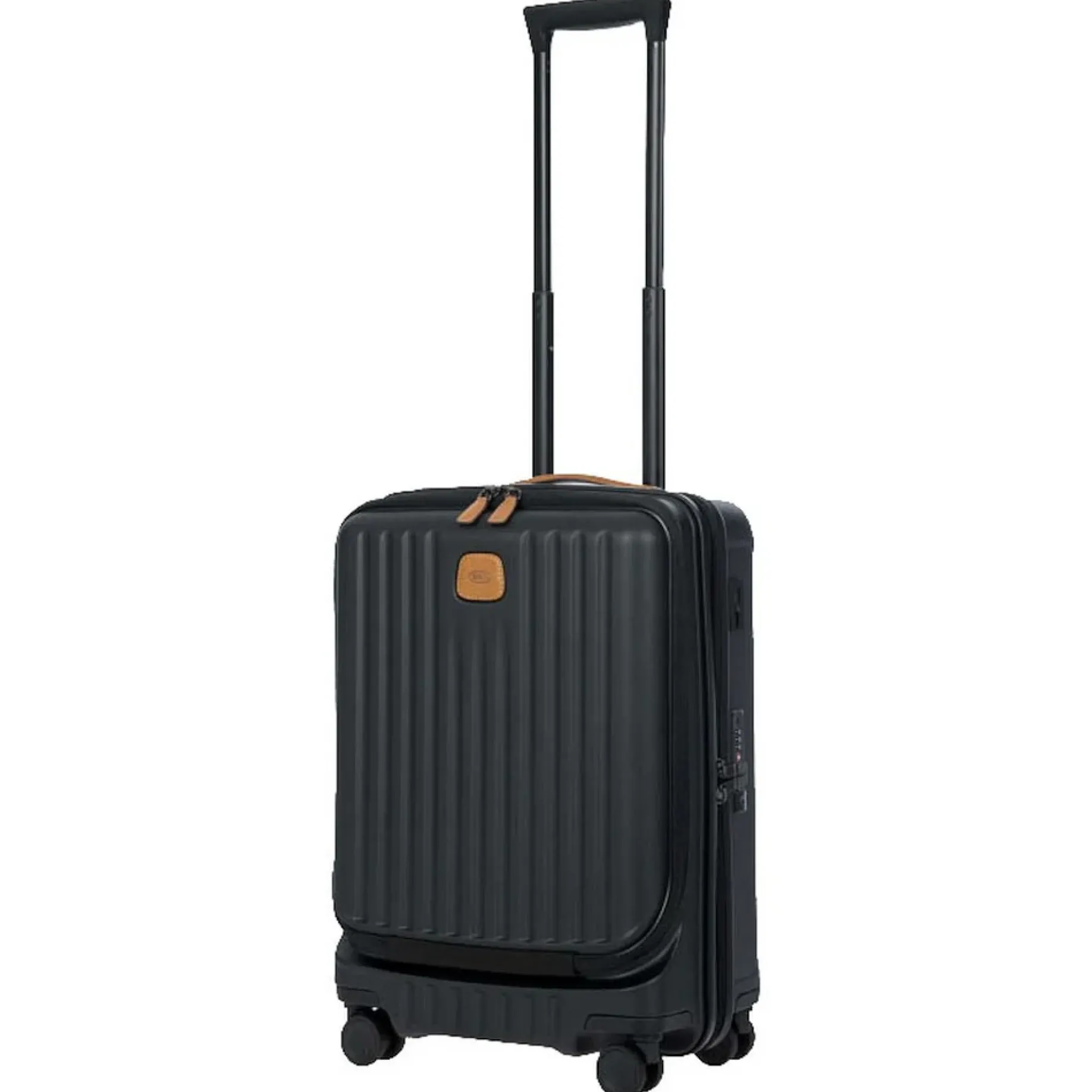 Capri - 4-Rollen-Kabinentrolley mit Vortasche 55 cm (black)