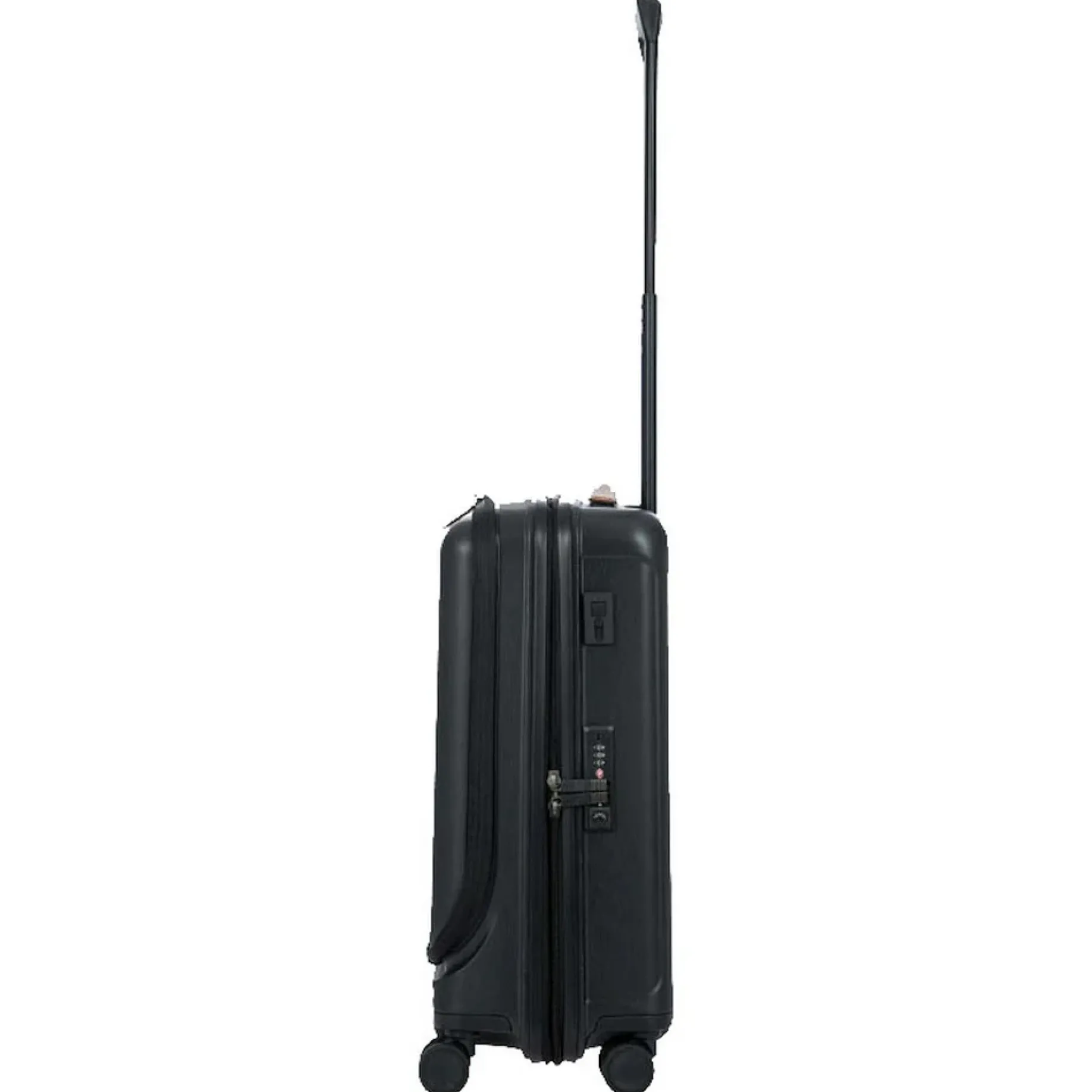 Capri - 4-Rollen-Kabinentrolley mit Vortasche 55 cm (black)