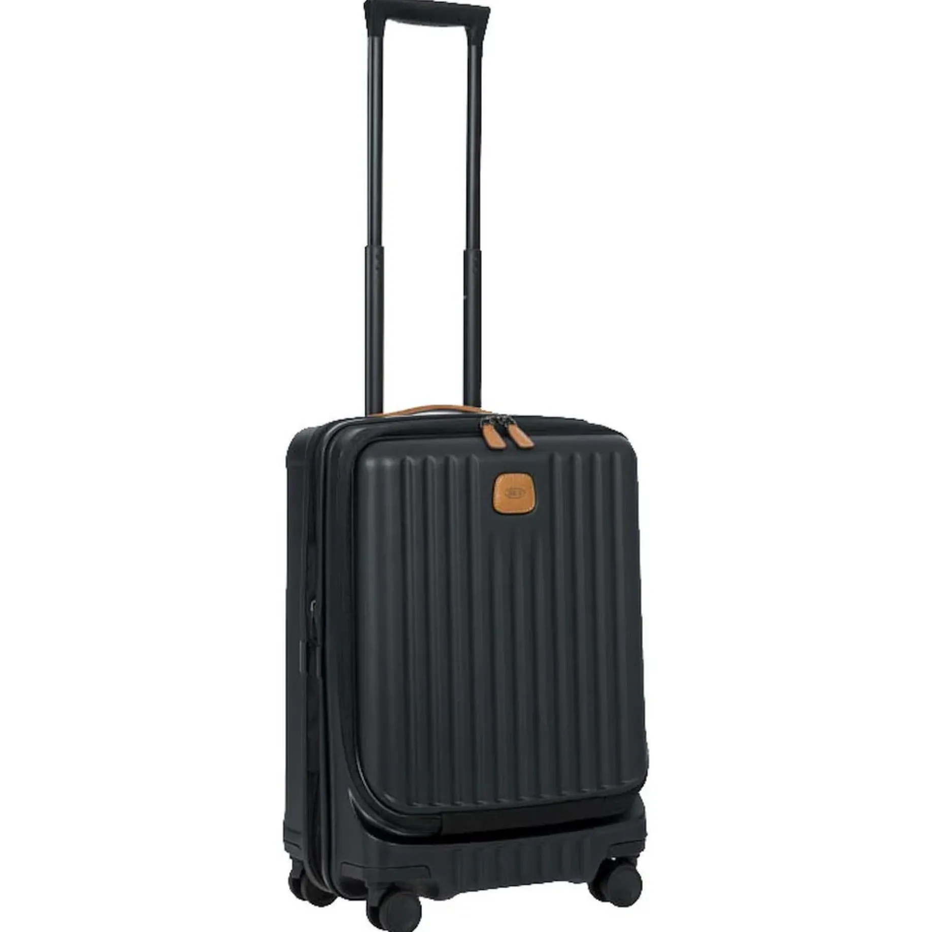 Capri - 4-Rollen-Kabinentrolley mit Vortasche 55 cm (black)