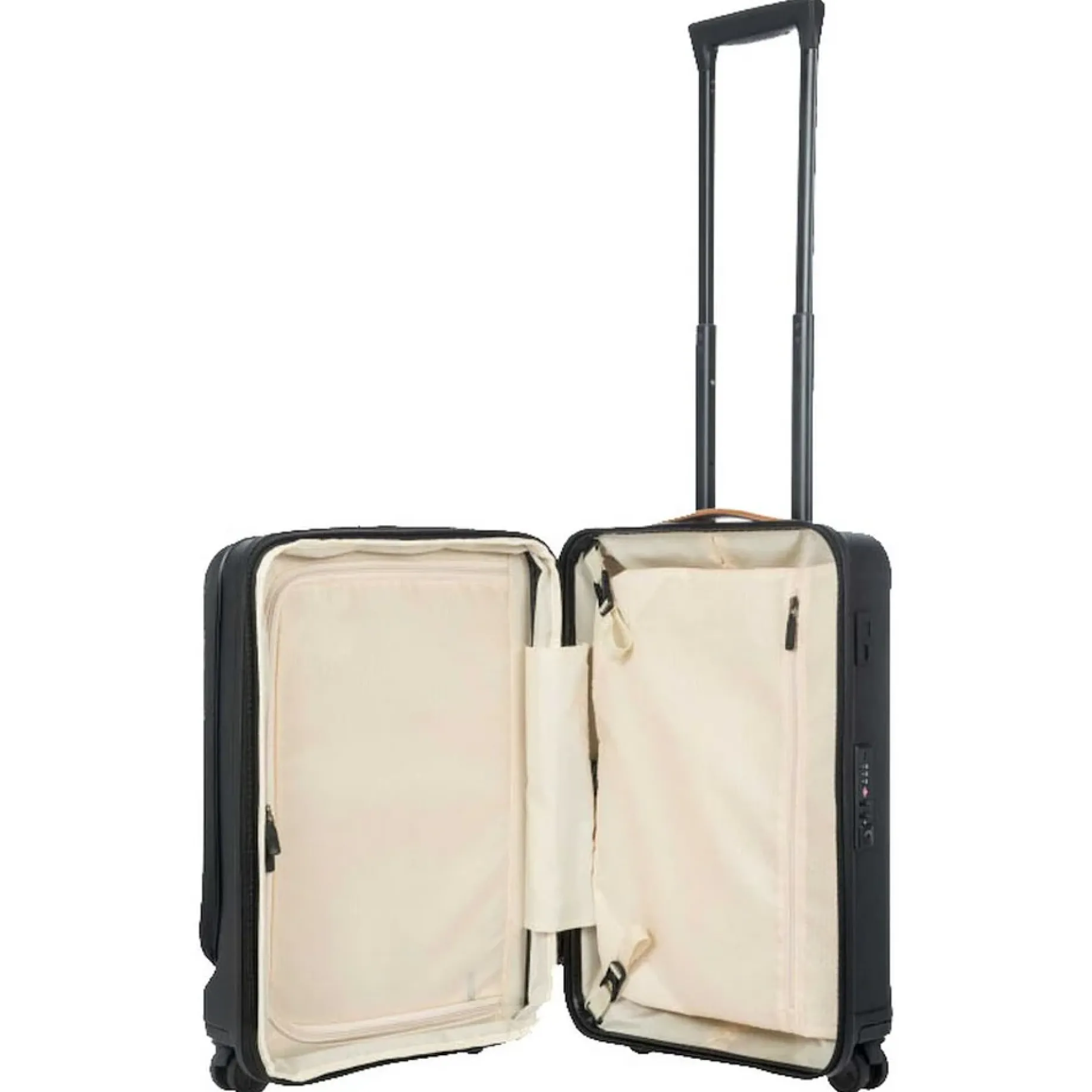 Capri - 4-Rollen-Kabinentrolley mit Vortasche 55 cm (black)