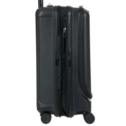 Capri - 4-Rollen-Kabinentrolley mit Vortasche 55 cm (black)