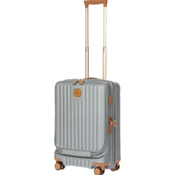Capri - 4-Rollen-Kabinentrolley mit Vortasche 55 cm (silver)