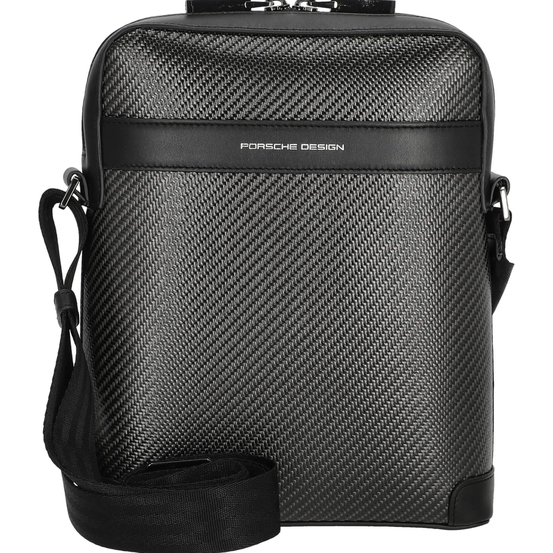 Carbon - Schultertasche S 26 cm (black)