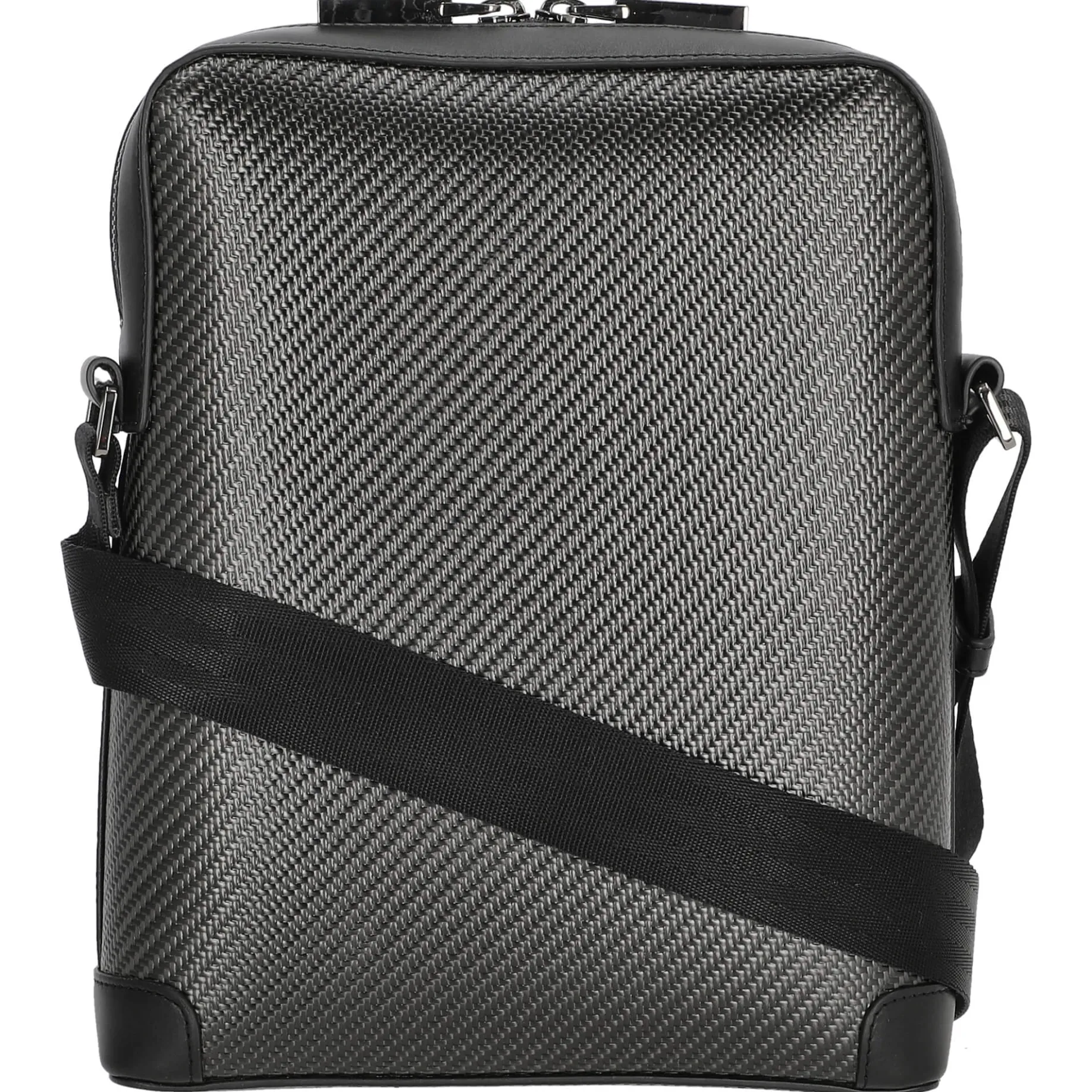 Carbon - Schultertasche S 26 cm (black)