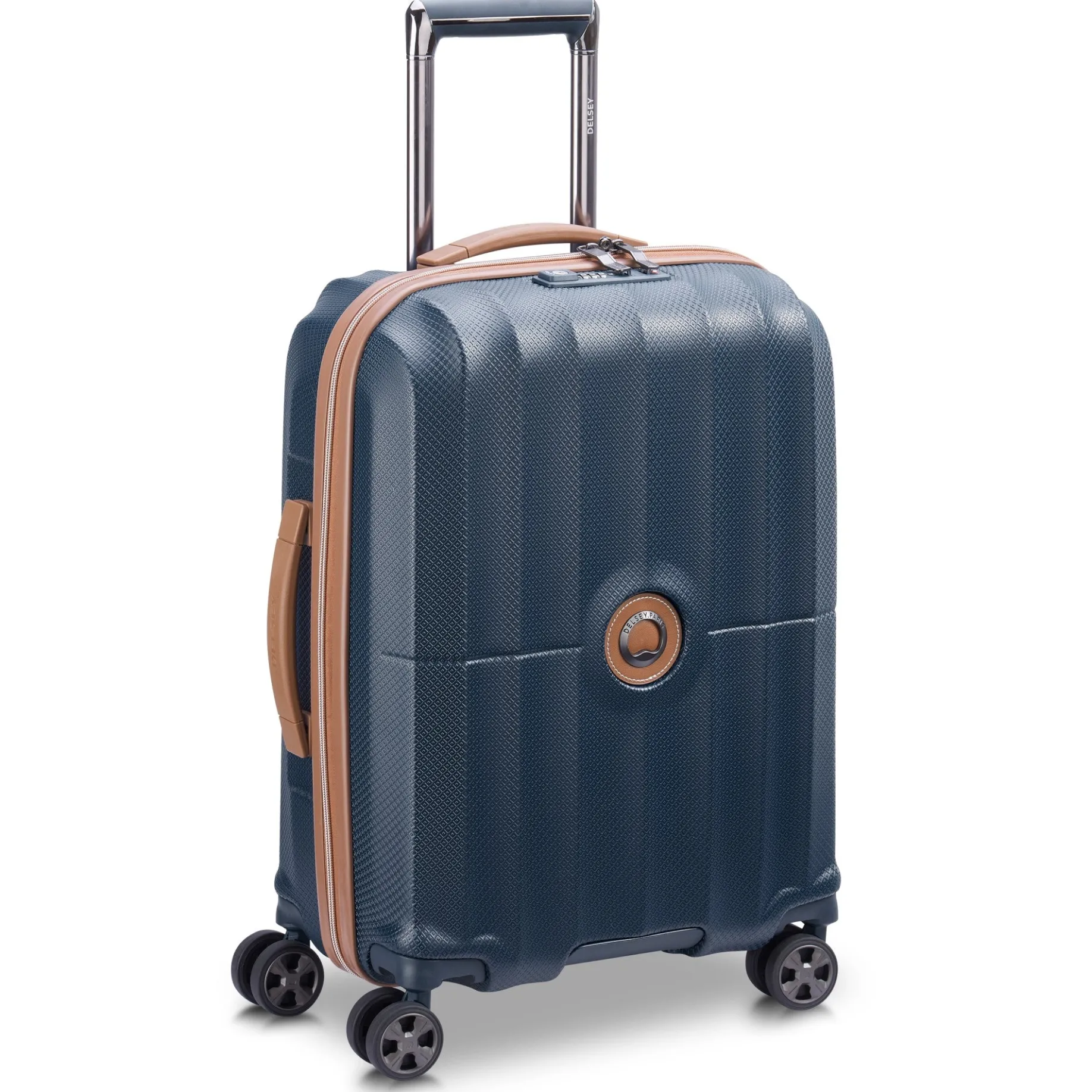 Carrousel - 4-Rollen-Kabinentrolley Slim line 55 cm (marineblau)