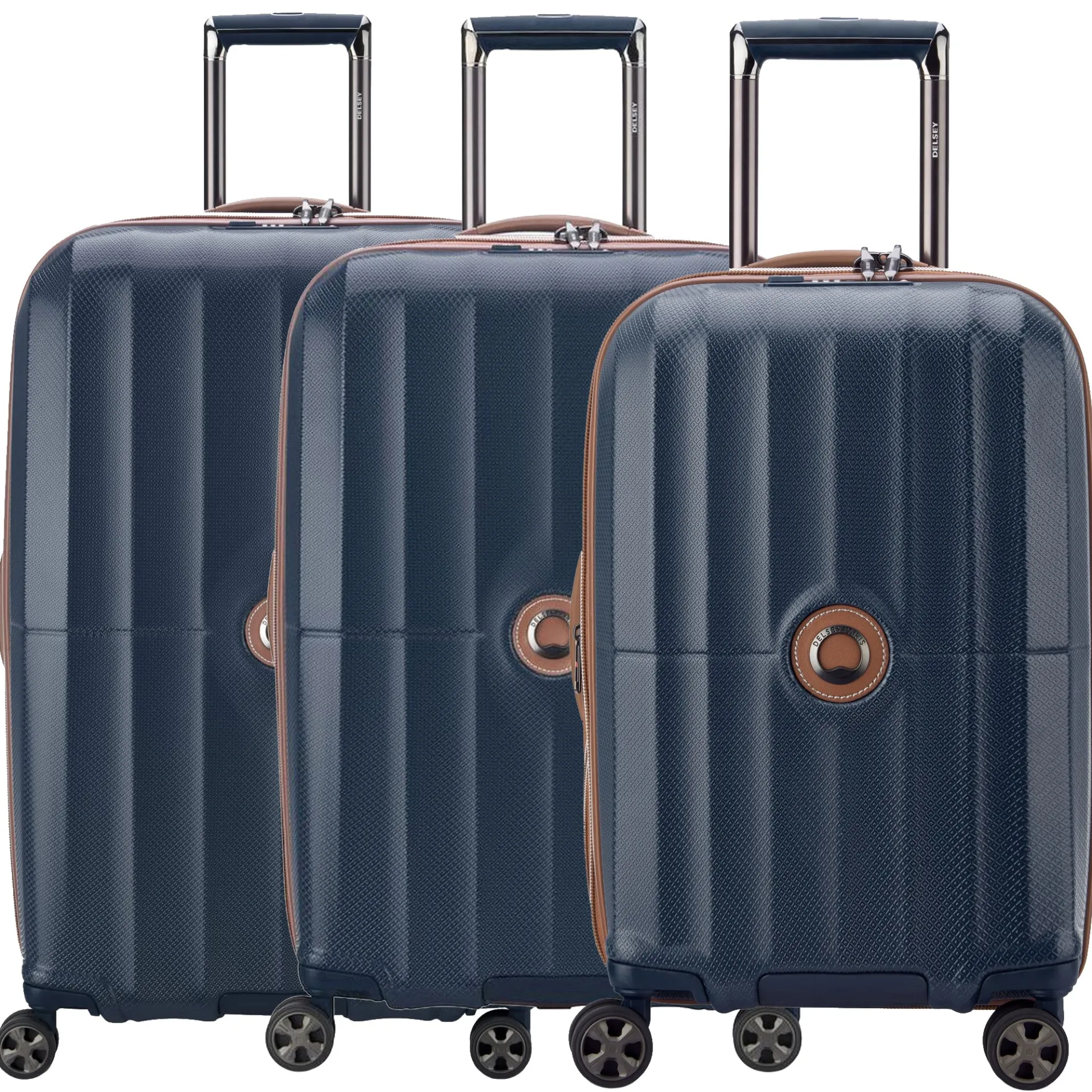 Carrousel - 4-Rollen-Trolley Set 3tlg. (marineblau)