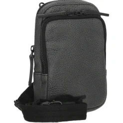 Casual - Umhängetasche 19 cm Rindleder (black)