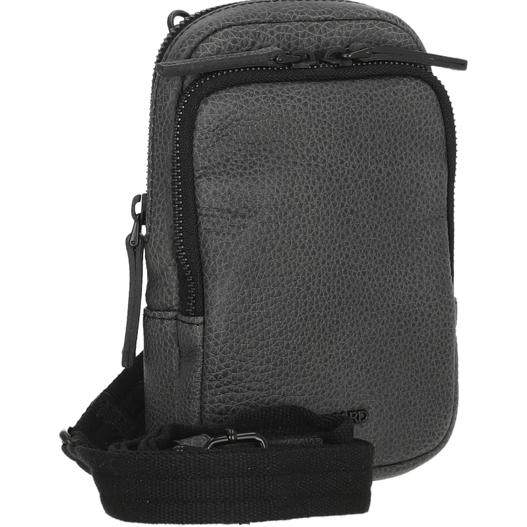 Casual - Umhängetasche 19 cm Rindleder (black)