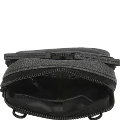 Casual - Umhängetasche 19 cm Rindleder (black)