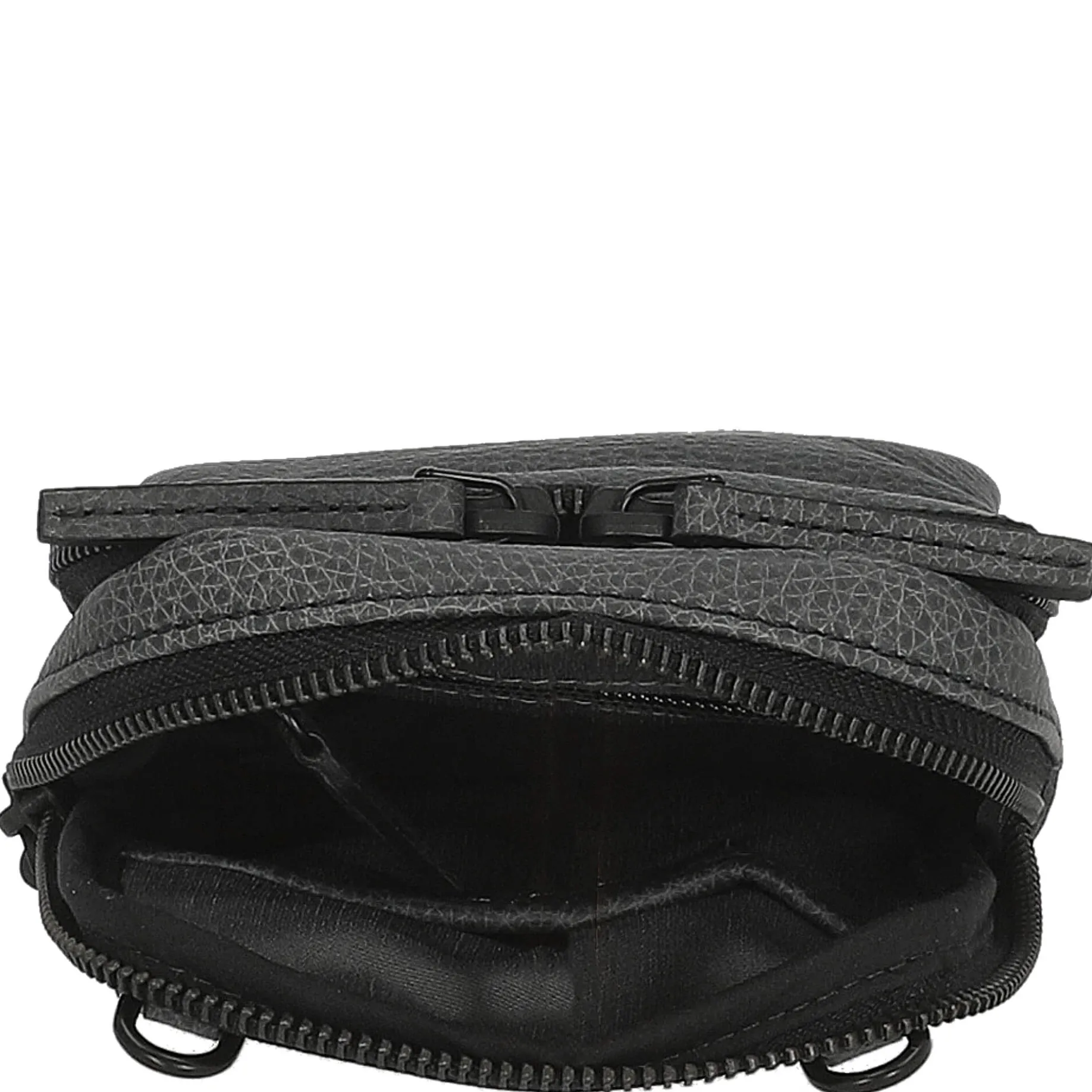 Casual - Umhängetasche 19 cm Rindleder (black)