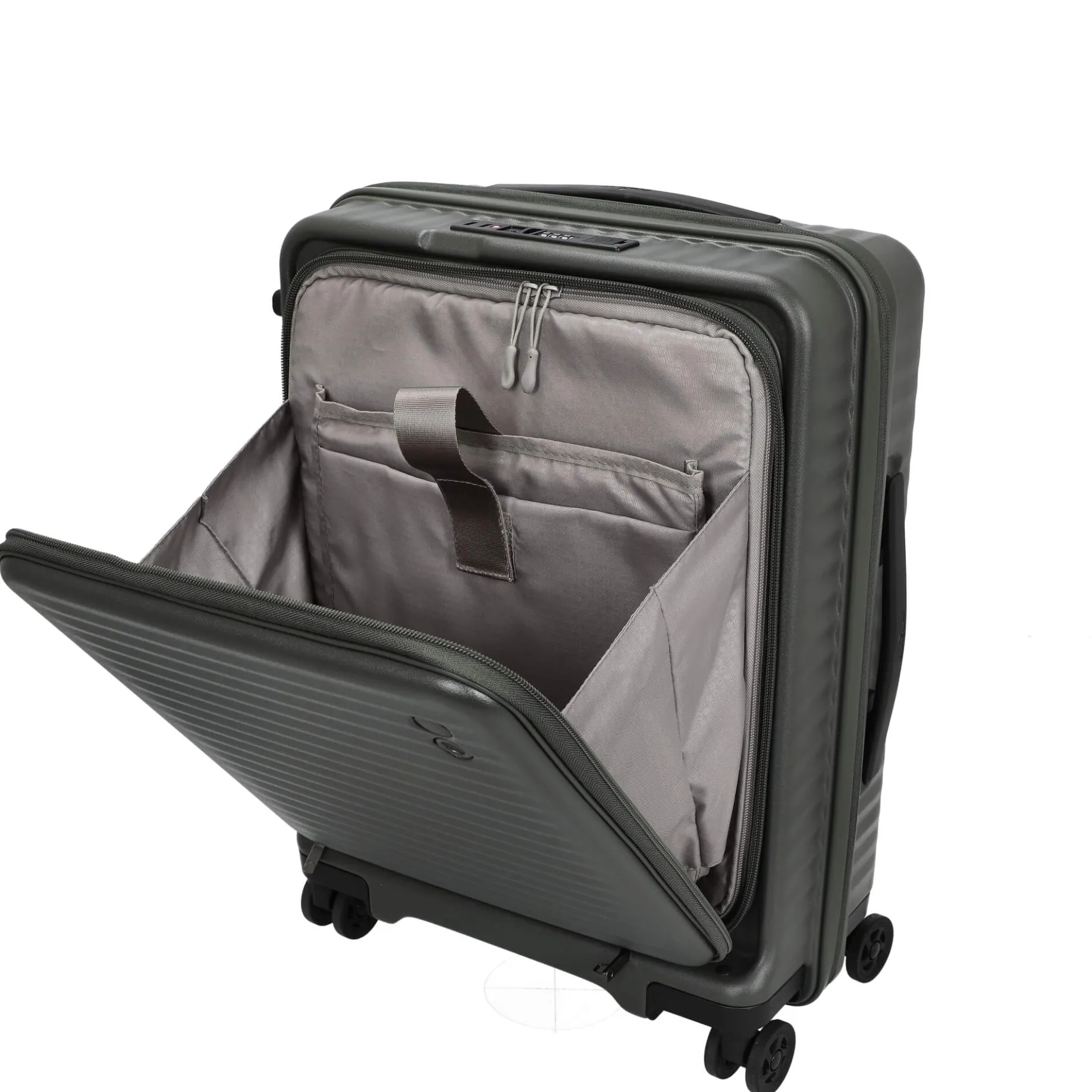 Celestra FA - 4-Rollen-Kabinentrolley 14" S 55 cm erw. USB (deep olive)