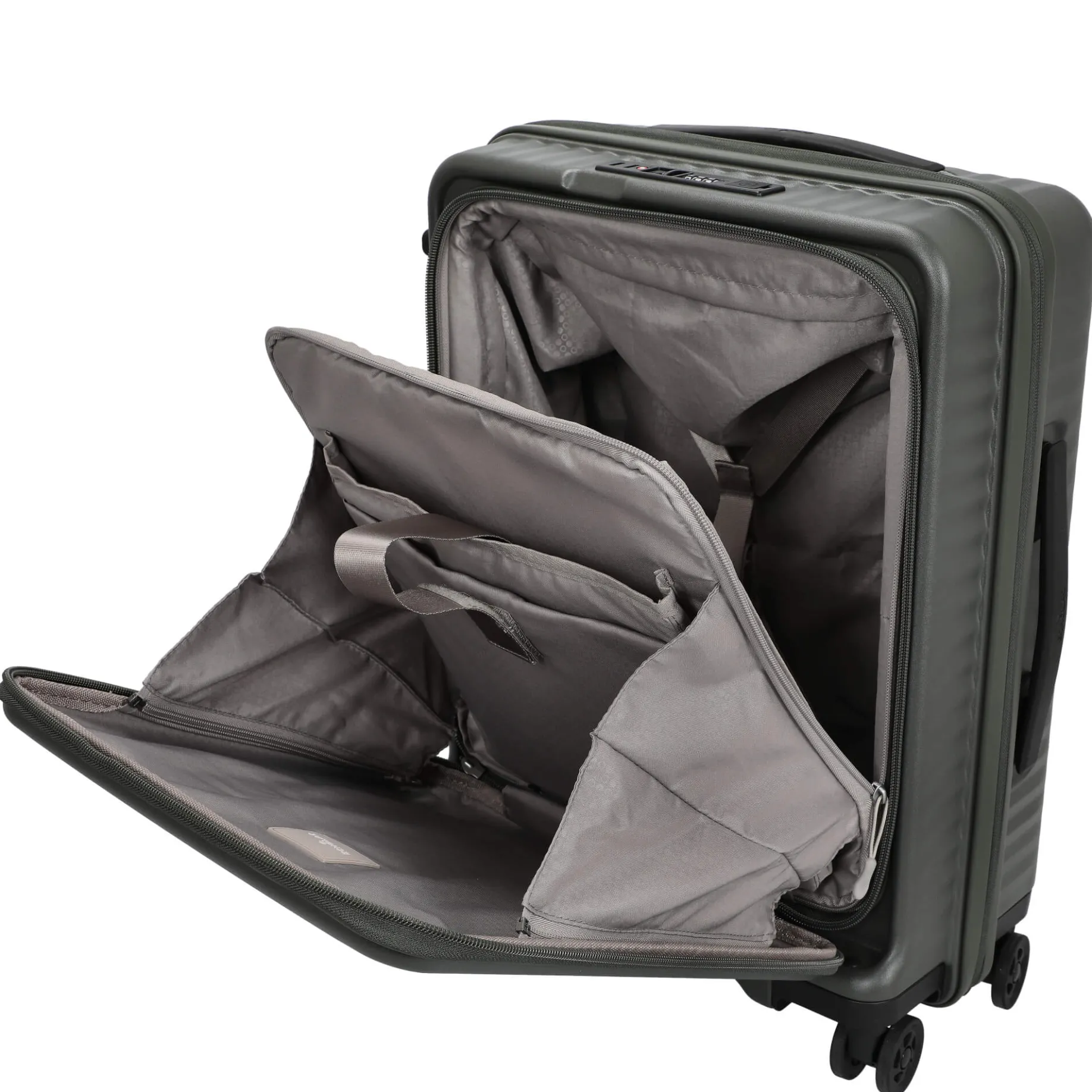 Celestra FA - 4-Rollen-Kabinentrolley 14" S 55 cm erw. USB (deep olive)