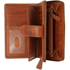 Charlotte - Geldbörse 16cc 16 cm RFID (cognac)