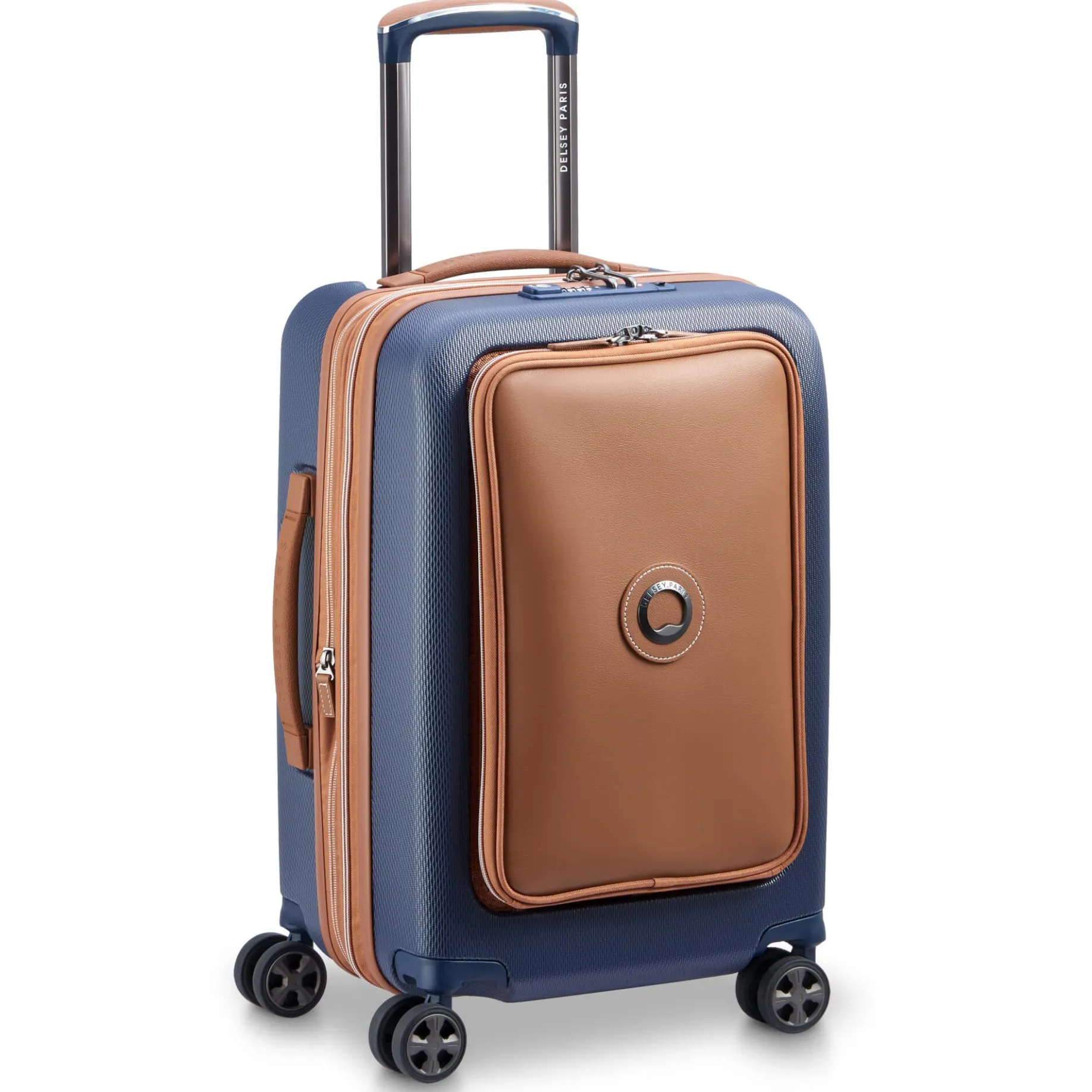 Chatelet Air 2.0 - 4-Rollen-Kabinentrolley 55 cm erw. 14" USB (marineblau)